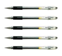 PILOT G1 Grip Ballpoint Pens Fine Tip Gel Ink Black Pack of 5aa