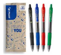 PILOT - G2-07 Gel Ink Rollerball Pen - Medium 0.7mm Tip - 4 x Assorted Colours