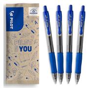 PILOT FLW538752 0.7 mm G207 Retractable Gel Rollerball Tip - Blue (Pack of 4)