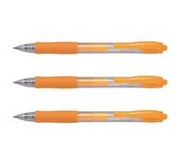 PILOT G2 07 Neon Apricot Neon Gel Ink Pens Pack of 3
