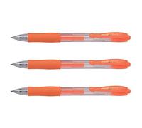 PILOT G2 07 Neon Neon Orange Gel Ink Pens (Pack of 3)