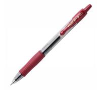 Pilot G2 07 Dark Red Fine Retractable Gel Ink Pen Rollerball 0.7mm Nib Tip 0.39mm Line Width Refillable BL-G2-7 (Pack Of 1)
