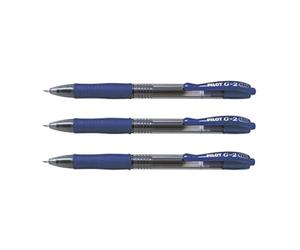 Pilot G2 10 Broad Tip 1 mm Blue Roller GEL INK PENS PACK OF 3
