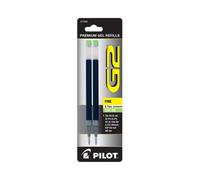 Pilot G2 Gel Ink Pen Refills, Fine Point, 0.7mm, Lime Ink, 2 Pack