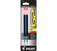 Pilot G2 Gel Ink Refills for Select Pilot Pens Fine Point 07 mm Red Ink Pack of 2