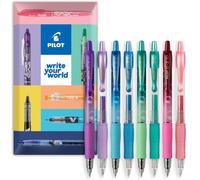 PILOT G2 Gel Ink Rollerball Pen 0.7mm, Bubble Edition + Metallics, 8 Pack