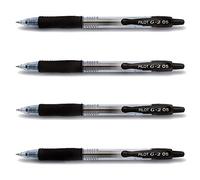 Pilot G2 Gel Pens - Pack of 4 - Black Nib 0.3 mm