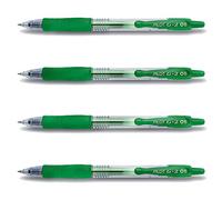 Pilot G2 Gel Pens - Pack of 4 - Green Nib 0.3 mm