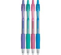 Pilot, G2 Metallics Gel Roller Pens, Fine Point 0.7 mm, Assorted Colors, Pack of 4