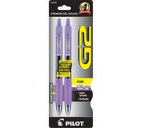 Pilot G2 Premium Gel Roller Pens 0.7 mm Fine Point, Purple, Pack of 2 | Product Code 31052