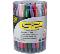 Pilot G2 Premium Gel Roller Pens Bold Point 1 MM Tub of 36 Assorted Colors