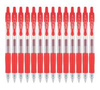 Pilot G2 Premium Gel Roller Pens Extra Fine Point 0.5 mm Pack of 14 Red