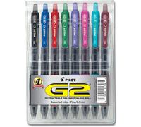 PILOT G2 Premium Refillable and Retractable Rolling Ball Gel Pens Fine Point Assorted Color Inks 8Pack 31128