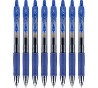 Pilot G2 Premium Refillable and Retractable Rolling Ball Gel Pens, Fine Point, Blue, 8-Pack (15301)