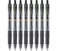 Pilot G2 Premium Refillable & Retractable Rolling Ball Gel Pens, Bold Point, Black, 8-Pack (15316)