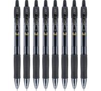 Pilot G2 Premium Refillable & Retractable Rolling Ball Gel Pens, Fine Point, Black, 8-Pack (15298)