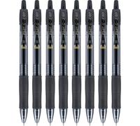 Pilot G2 Premium Refillable & Retractable Rolling Ball Gel Pens, Fine Point, Black, 8-Pack (15298)