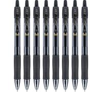 Pilot G2 Premium Refillable & Retractable Rolling Ball Gel Pens, Fine Point, Black, 8-Pack (15298)