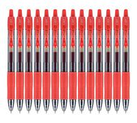 Pilot G2 Premium Refillable & Retractable Rolling Ball Gel Pens, Fine Point, Red Ink, 14-Pack (15364)
