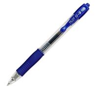 Set of 6 Gel Ink Ballpoint Pens G2 05 Fine Point Blue