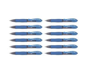 Pilot G207 Pixie Retractable Gel Rollerball 0.7 mm Tip (Box of 12) - Light Blue