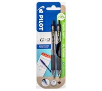 Pilot Pen Retractable Gel Rollerball G207 0.7 mm Black - Pack of 2