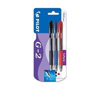 Pilot G207 Retractable Gel Rollerball 0.7 mm (Pack of 3) - Black/Red/Blue