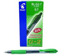 Pilot G207 Retractable Gel Rollerball 0.7 mm Tip (Box of 12) - Green