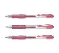 Pilot G207 Retractable Gel Rollerball 0.7 mm Tip (Single Pen) - Metallic Pink