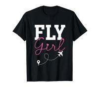 Pilot Girl Airplane Aviation T-Shirt
