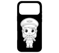 Pilot Girl Cartoon Style Flight Lessons Case for iPhone 17 Pro Max
