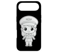 Pilot Girl Cartoon Style Flight Lessons Case for iPhone Air
