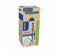 Pilot Greenball Rollerball Black Box of 10 Pens + 10 Refills (Pack 20)