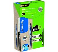 Pilot B2P Eco Gel 0.7 BK 10 Pens+Refills