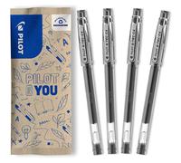 Pilot Gtec C4 Gel Rollerball Tip - Black (Pack of 4)