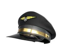 Pilot Hat, Pilot Hat Adult - Captain Hat for Marine Pilots for Adults, Airline Theme Party, Pilot Hat, Airline Captain Cap, Pilot Hat Costume for Captain, Halloween Party, Cosplay
