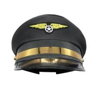 Pilot Hats for Men Cool Sailor Captain Airline Cosplay Role Play Uniform