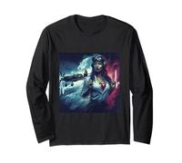 Pilot Heartbeat WW2 Spitfire Warplane Cool Aviator Long Sleeve T-Shirt