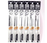 Pilot Hi-Tec-C Coleto Gel Ink Pen Refill 0.4mm Black ? 6 Packs/total 6 pcs (Japan Import) [Komainu-Dou Original Package]
