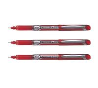 Pilot V7 Hi-tecpoint liquid ink rollerball pen, 0.7mm ball with red ink and fine 0.4mm line width