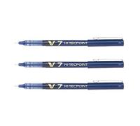 Pilot V7 Hi-Tecpoint Rollerball Pen, 0.7 mm Tip - Blue