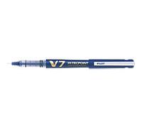 Pilot Hi-Tecpoint V7 Non-retractable Rollerball Pen Blue 0.4 mm Medium Rollerball Refillable Pack of 10