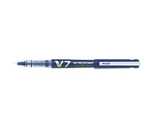 Pilot Hi-Tecpoint V7 Non-retractable Rollerball Pen Blue 0.4 mm Medium Rollerball Refillable Pack of 10