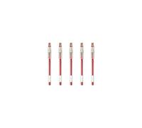Pilot HiTecC 04 Gel Ink Pen Ultra Fine Point 04mm Red Ink LH20C4 Value Set of 5
