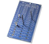 Pilot Hole Sizes for Wood Screws Mini (All #0-#24 Wood Screws)| Bit and Screw Size Gauge | Pilot Hole Size Guide for Tapered & Straight Bits for Softwood & Hardwood (Mini Version)