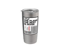 Pilot I Fly The Plane The Rest is Noise Aviation Stainless Steel Insulated Tumbler