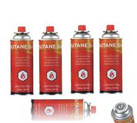 Pilot Imports BUTANE GAS BOTTLES CANISTERS FOR COOKER HEATER BBQ (Pack of 4)