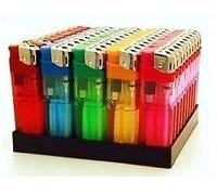 Pilot Imports ELECTRONIC LIGHTERS REFILLABLE GAS CHILD SAFETY ADJUSTABLE FLAME COLOR AVAILABLE IN FIVE DIFFERENT PACKS(50,100,250,500 AND 1000) Pack of 50 (Pack of 100)