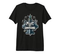 Pilot in Command Fighter Jet Aviation Premium T-Shirt
