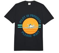 Pilot in Progress Please Wait Airplane Sunset Comfort Colors Adult Heavyweight T-Shirt